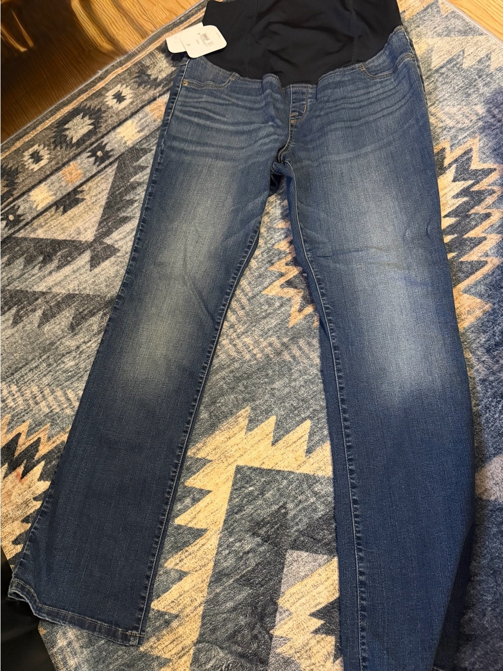 Isabel Maternity by Ingrid & Isabel Dark Blue Boot Cut Maternity Jeans